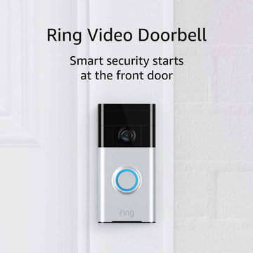 Ring Video Doorbell 1st Gen, Rechargeable Battery Powered WiFi Doorbell Security 720P HD Camera with 2 Way Talk Motion Detection Night Vision Fully Working (Container Product Without Box & Accessories) - Imported from UK
